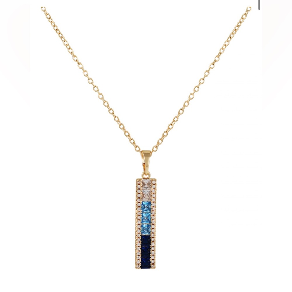 Vince Camuto Tricolor Stone Pendent Necklace